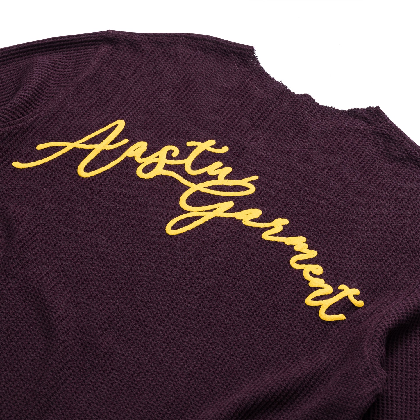 GARMENT WAFFLE LONG SLEEVE // RED RUM