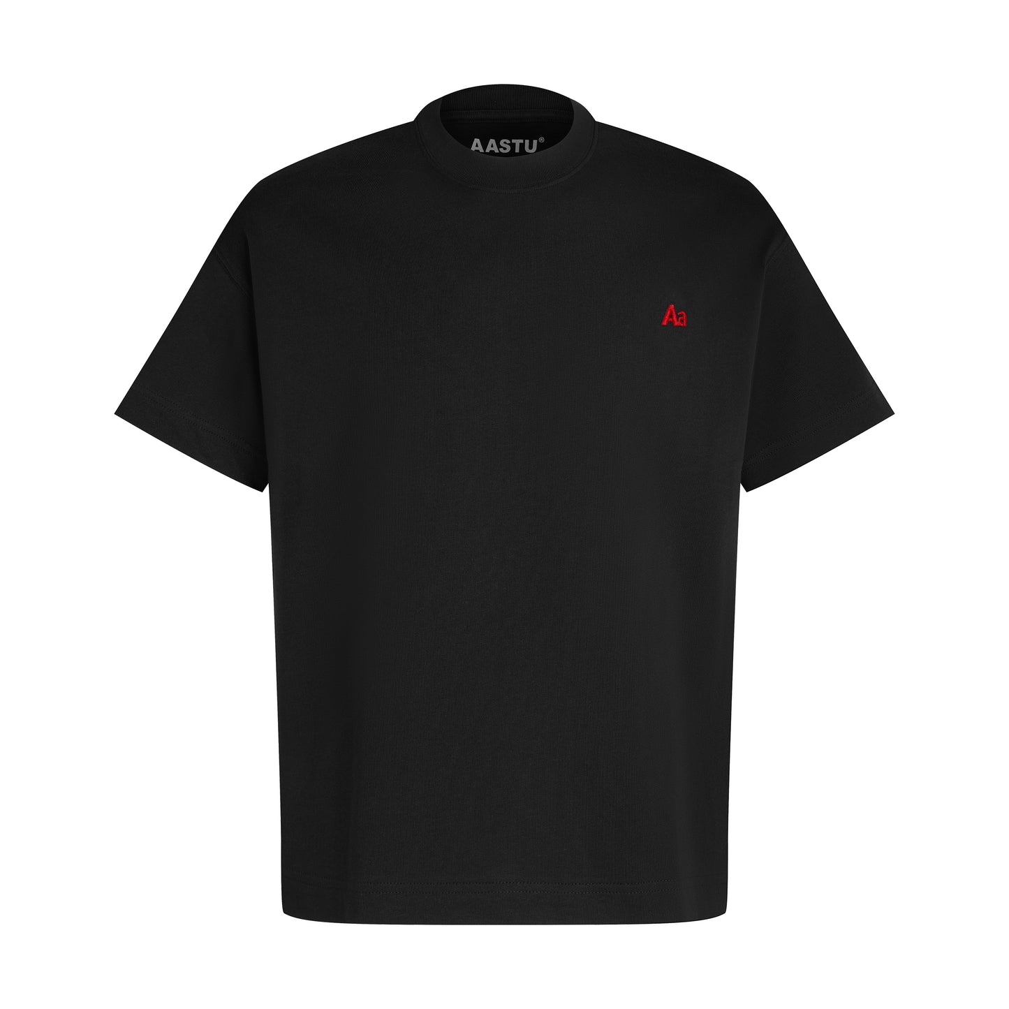 AA MINI RED LOGO TEE // BLACK