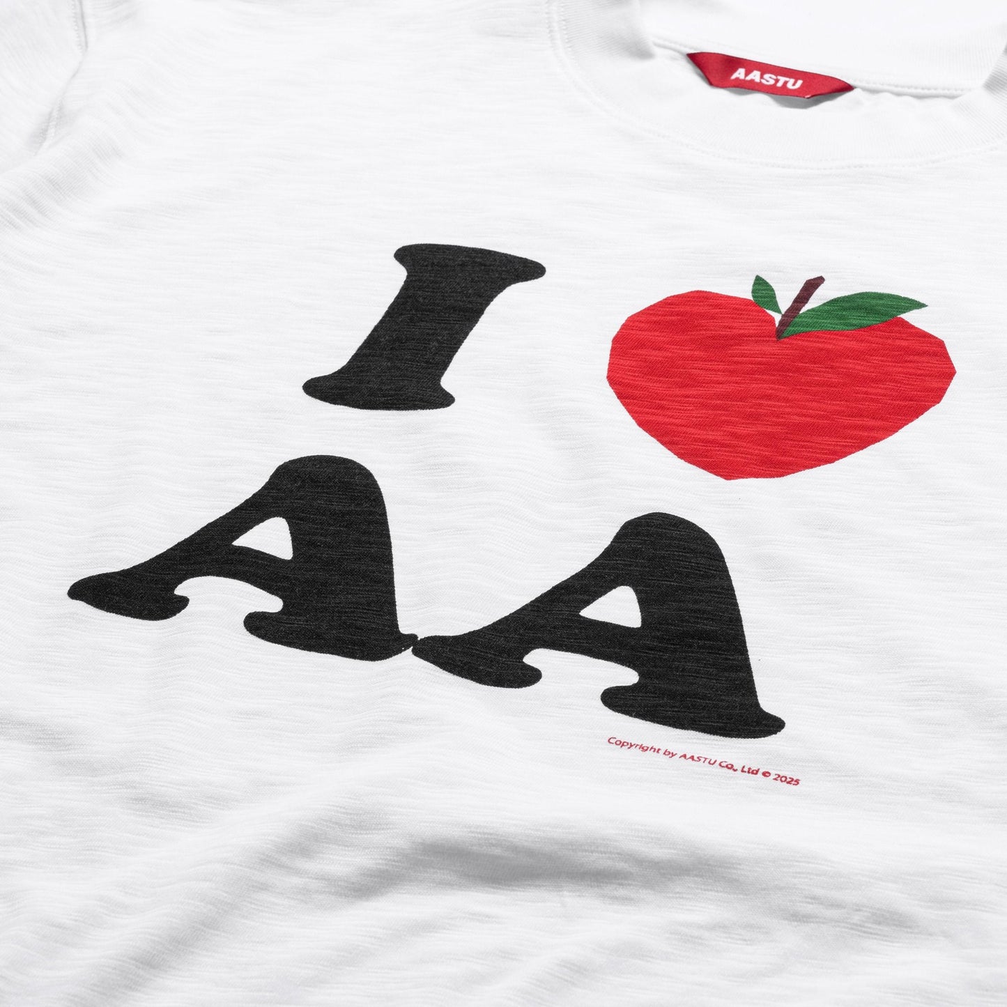 AA APPLE SLUB TEE // WHITE