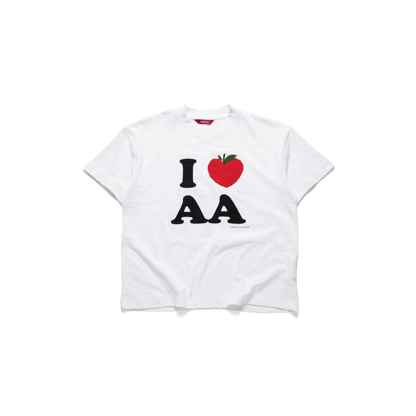 AA APPLE SLUB TEE // WHITE