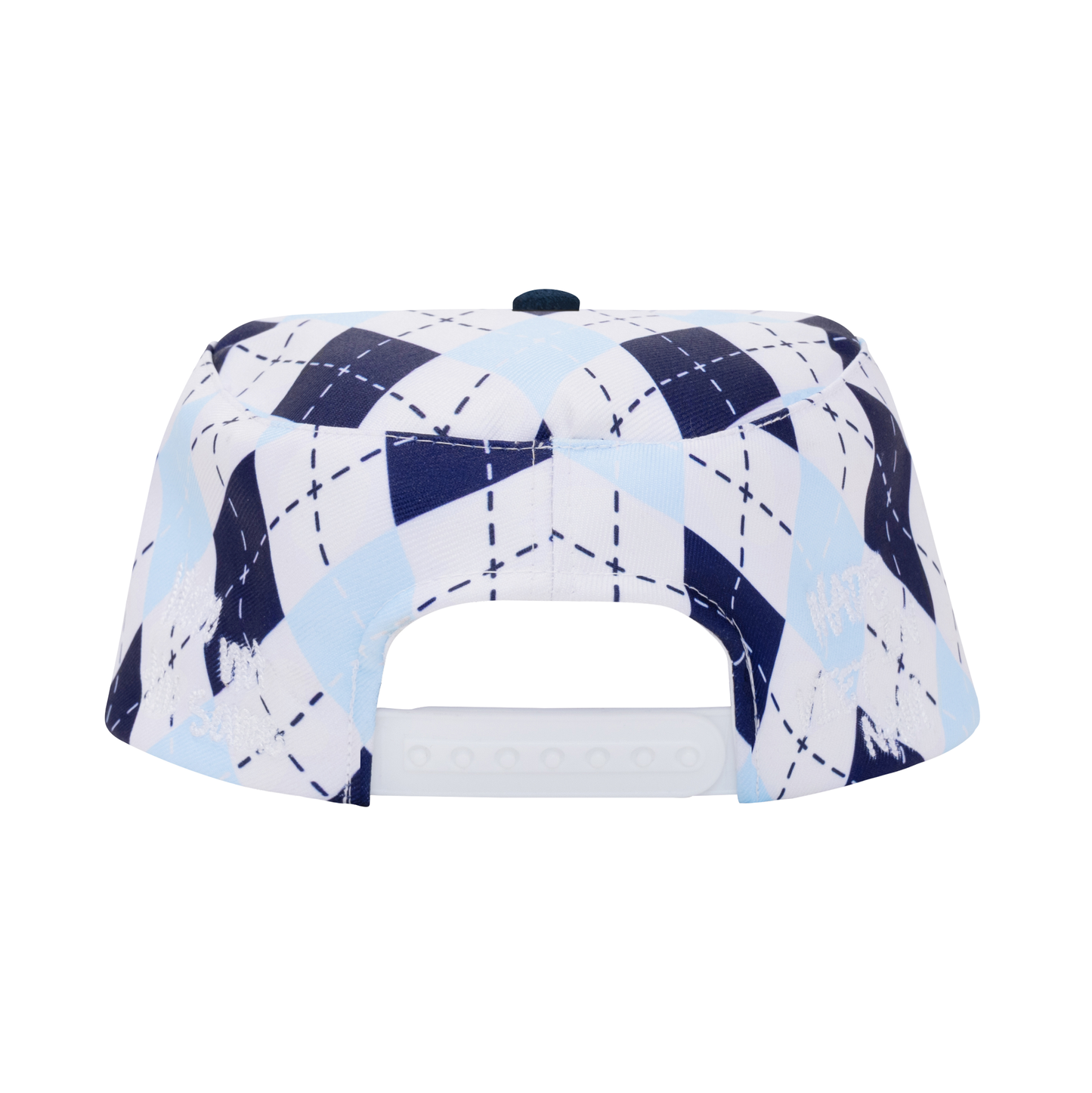 AASTU ARGYLE PILLBOX CAP // BLUE