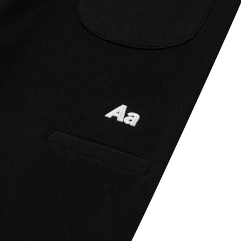 AA ICON FITTED SWEATSHORT // BLACK