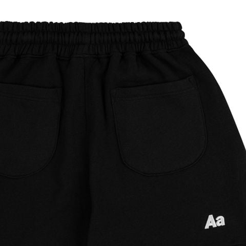 AA ICON FITTED SWEATPANTS // BLACK