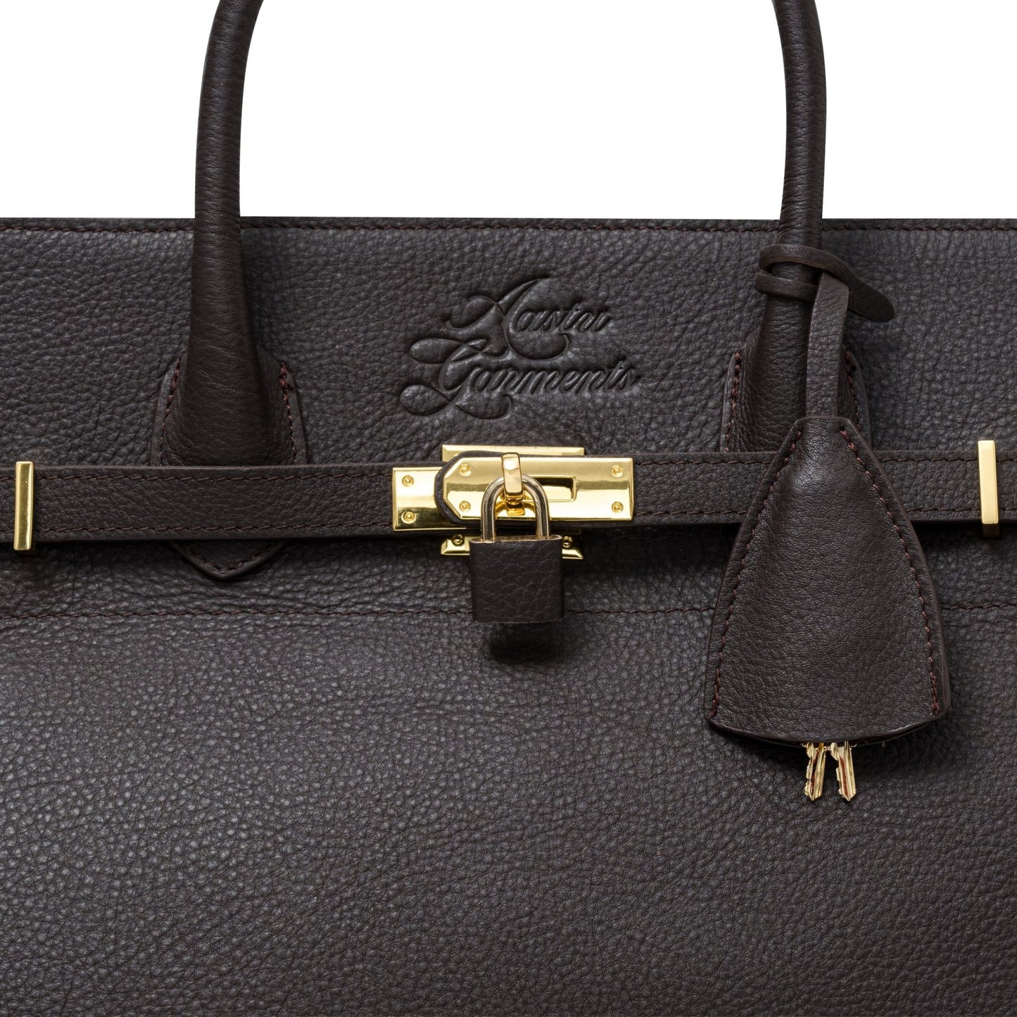 AASTU CARRYALL BAG // BROWN MILL / GOLD