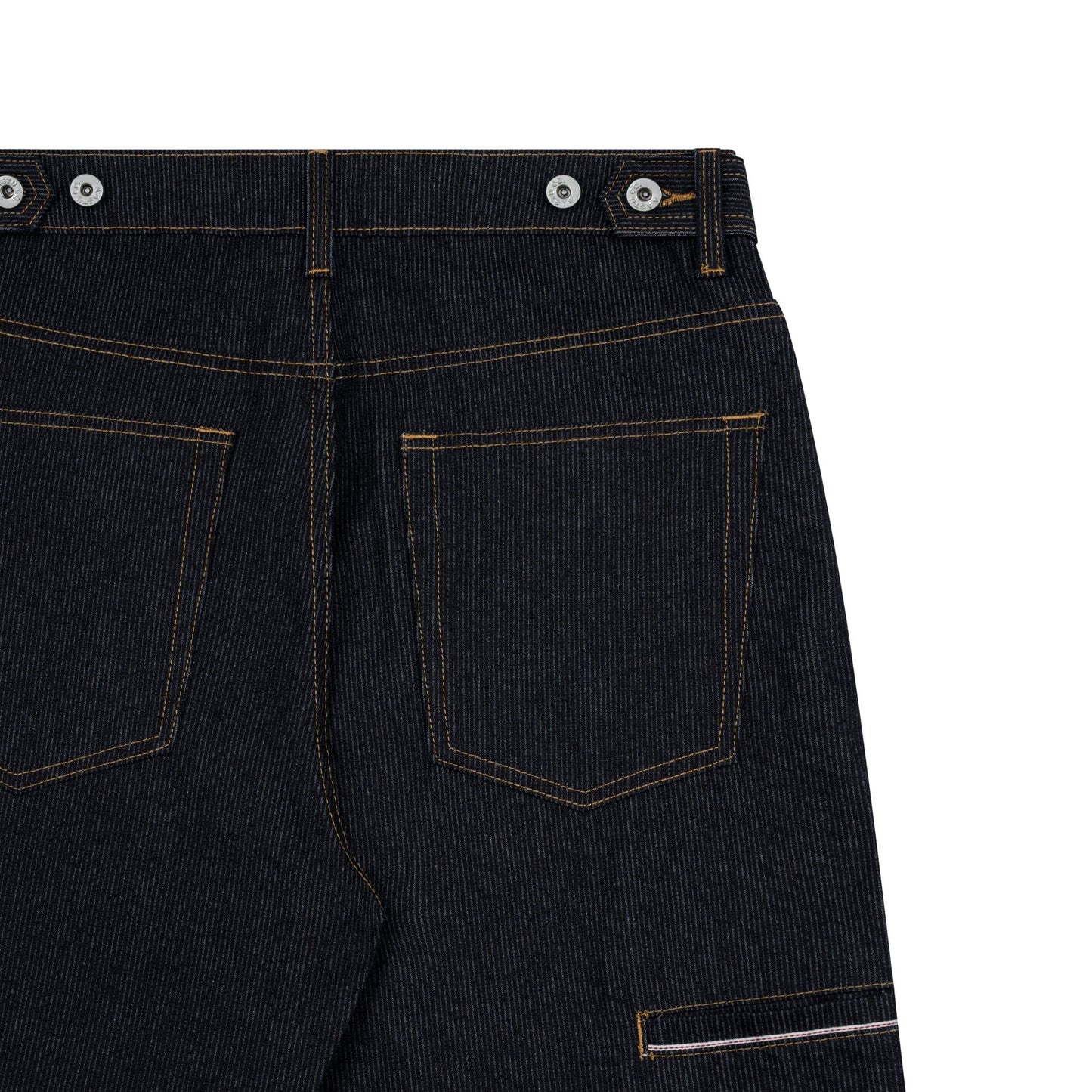 AA RIB DENIM PANTS // BLACK