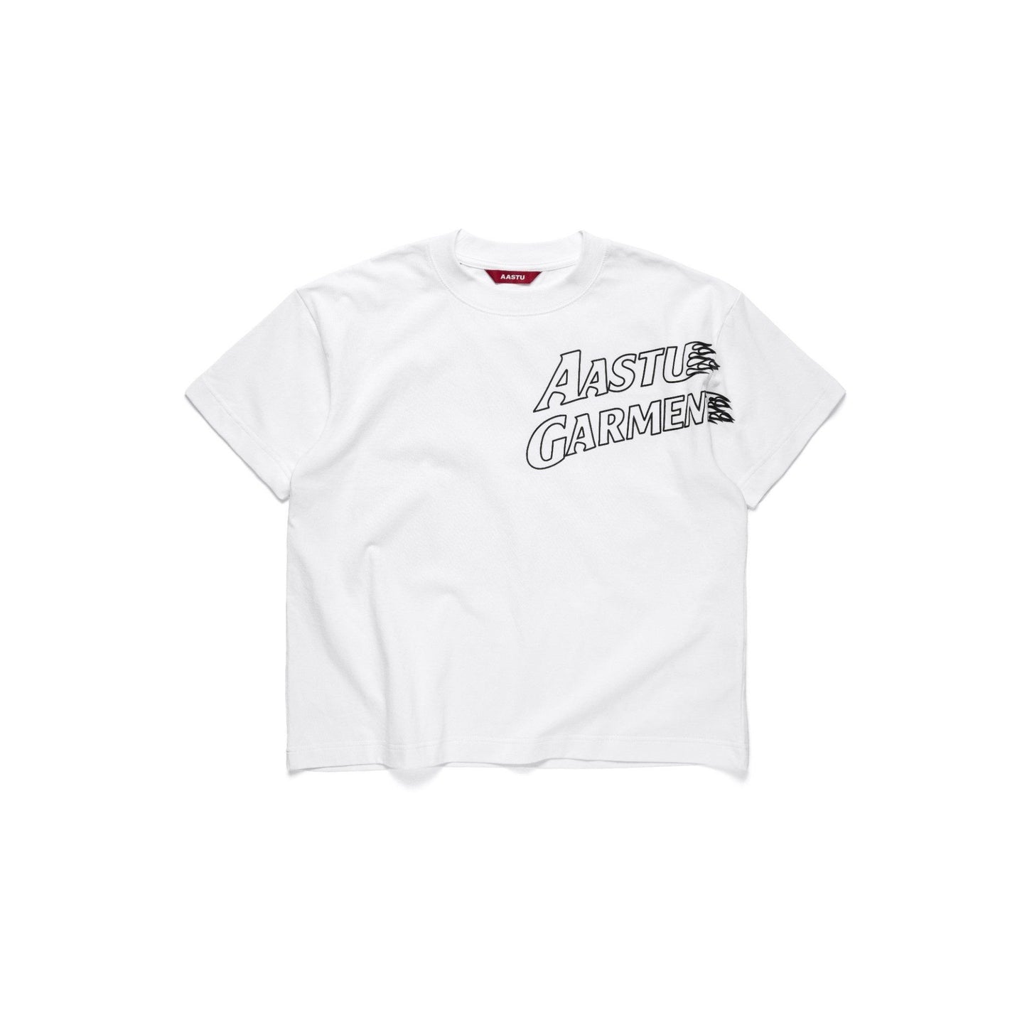 AA FIRE GARMENT LOGO TEE V2 // WHITE