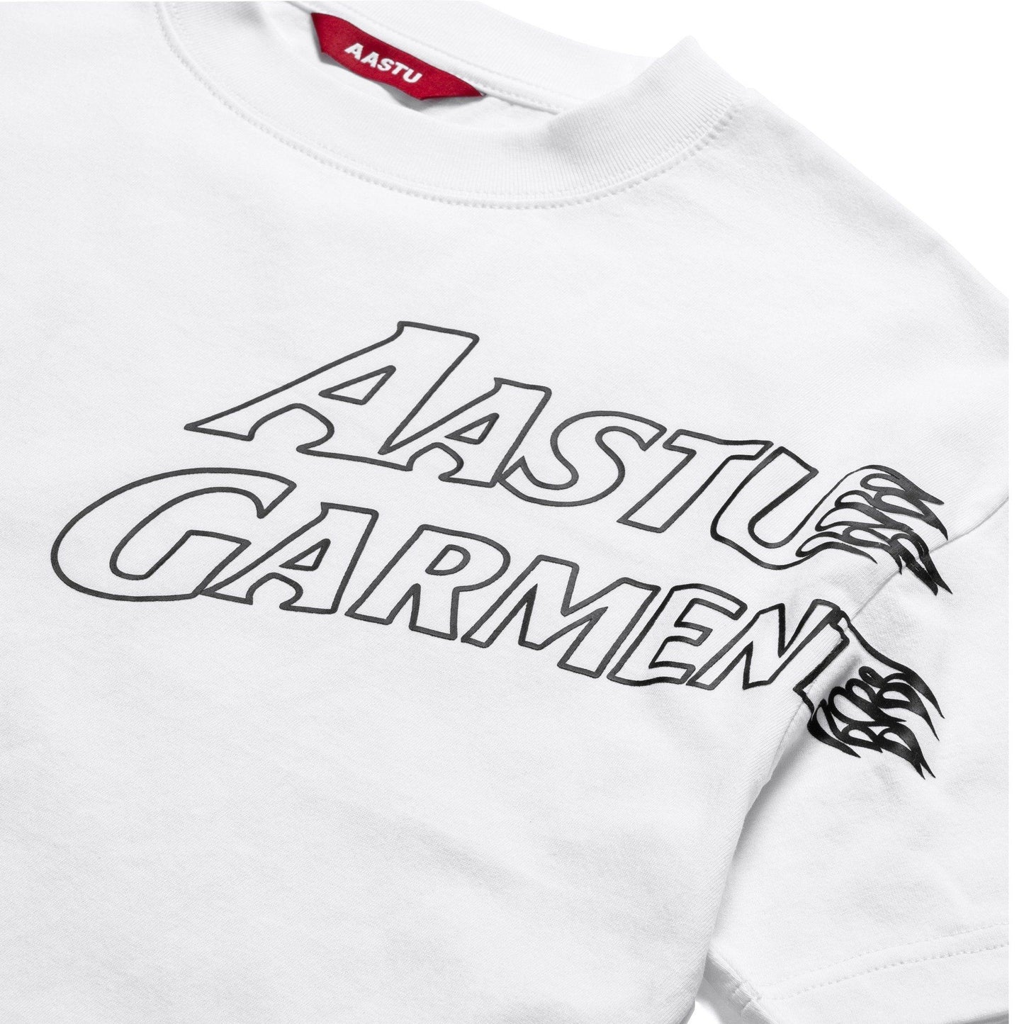 AA FIRE GARMENT LOGO TEE V2 // WHITE