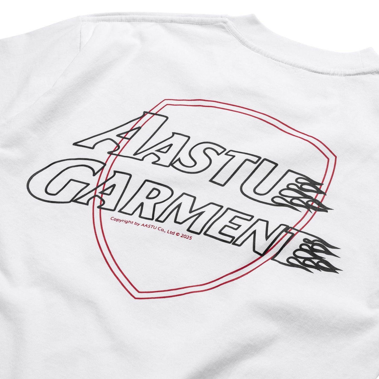 AA FIRE GARMENT LOGO TEE V2 // WHITE