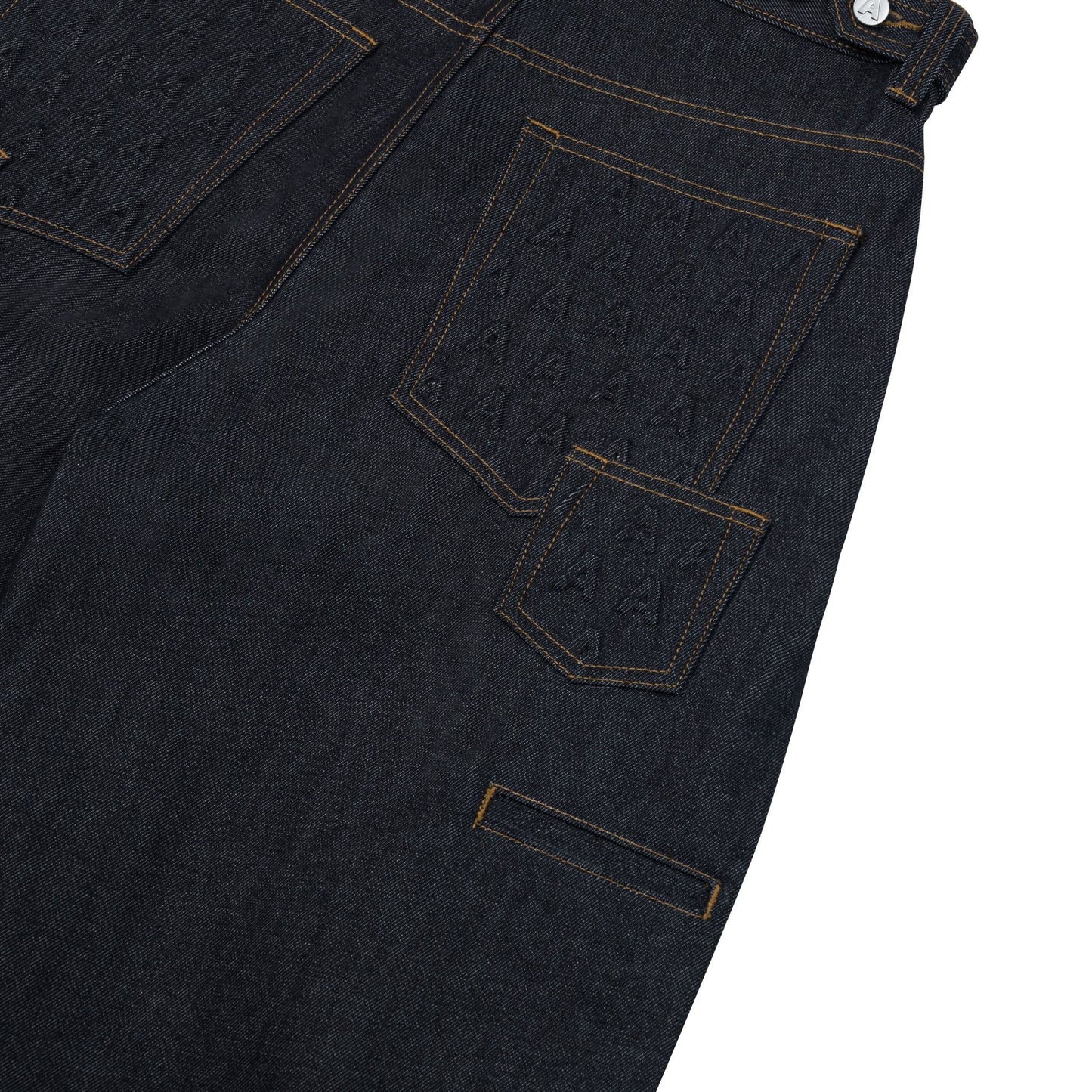 AA RAW DENIM PLEATED PANTS // INDIGO