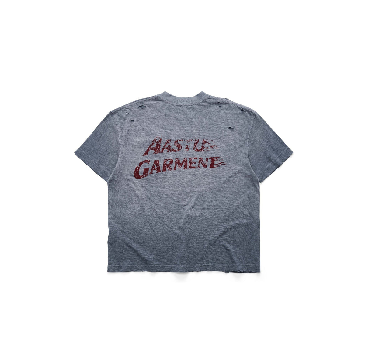 AA FIRE GARMENT POCKET SUNFADE TEE // GREY