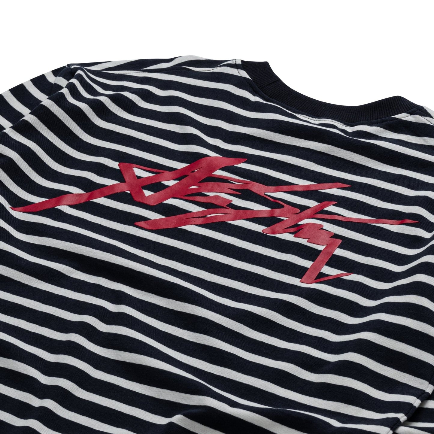 AASTU SIGNATURE STRIPED BLACK LONG SLEEVE // WHITE
