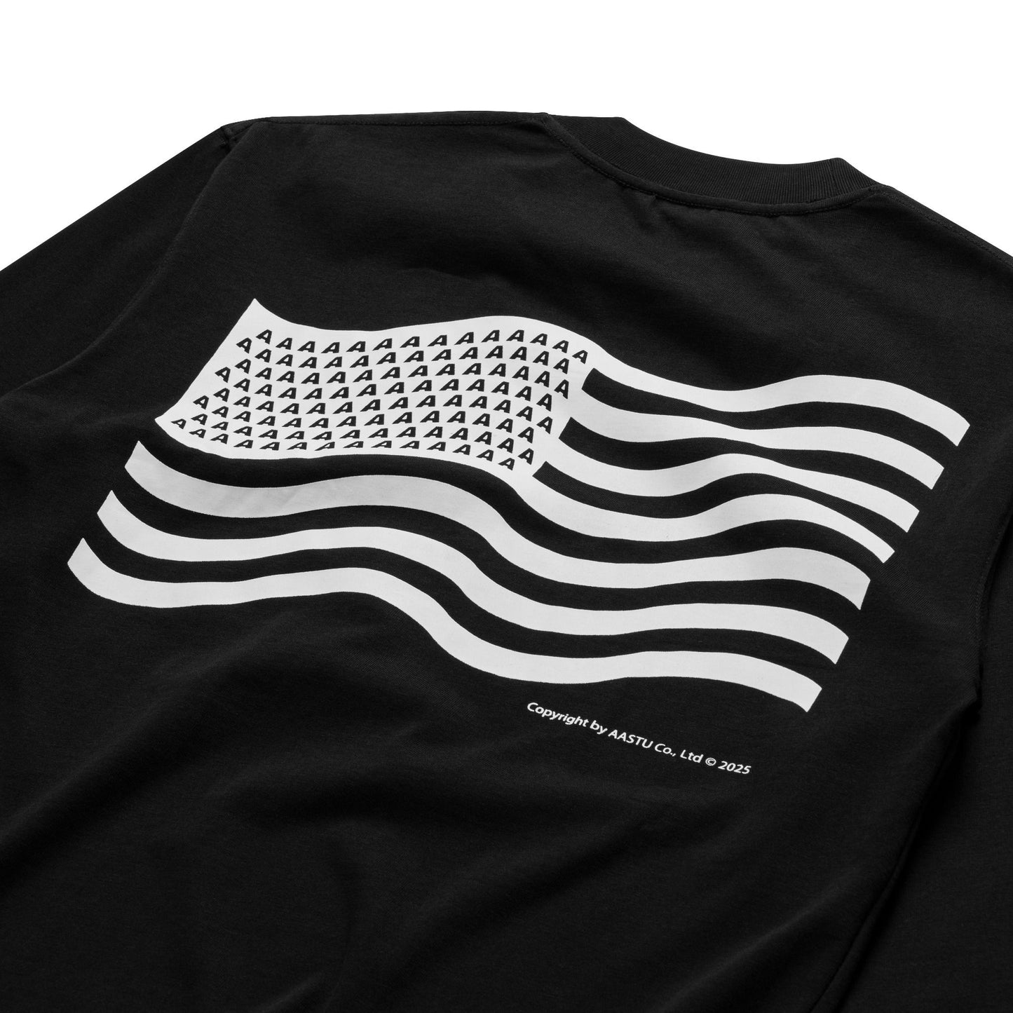 AASTU FLAG V2 LONG SLEEVE // BLACK