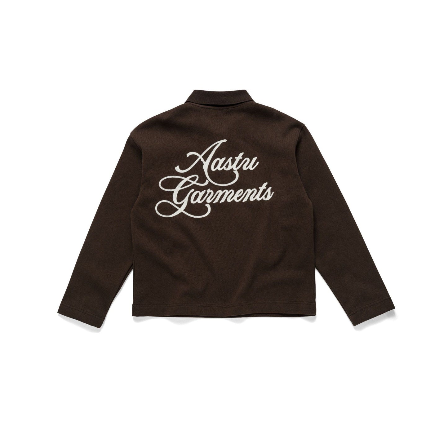 AASTU GARMENT LONG SLEEVE POLO // BROWN