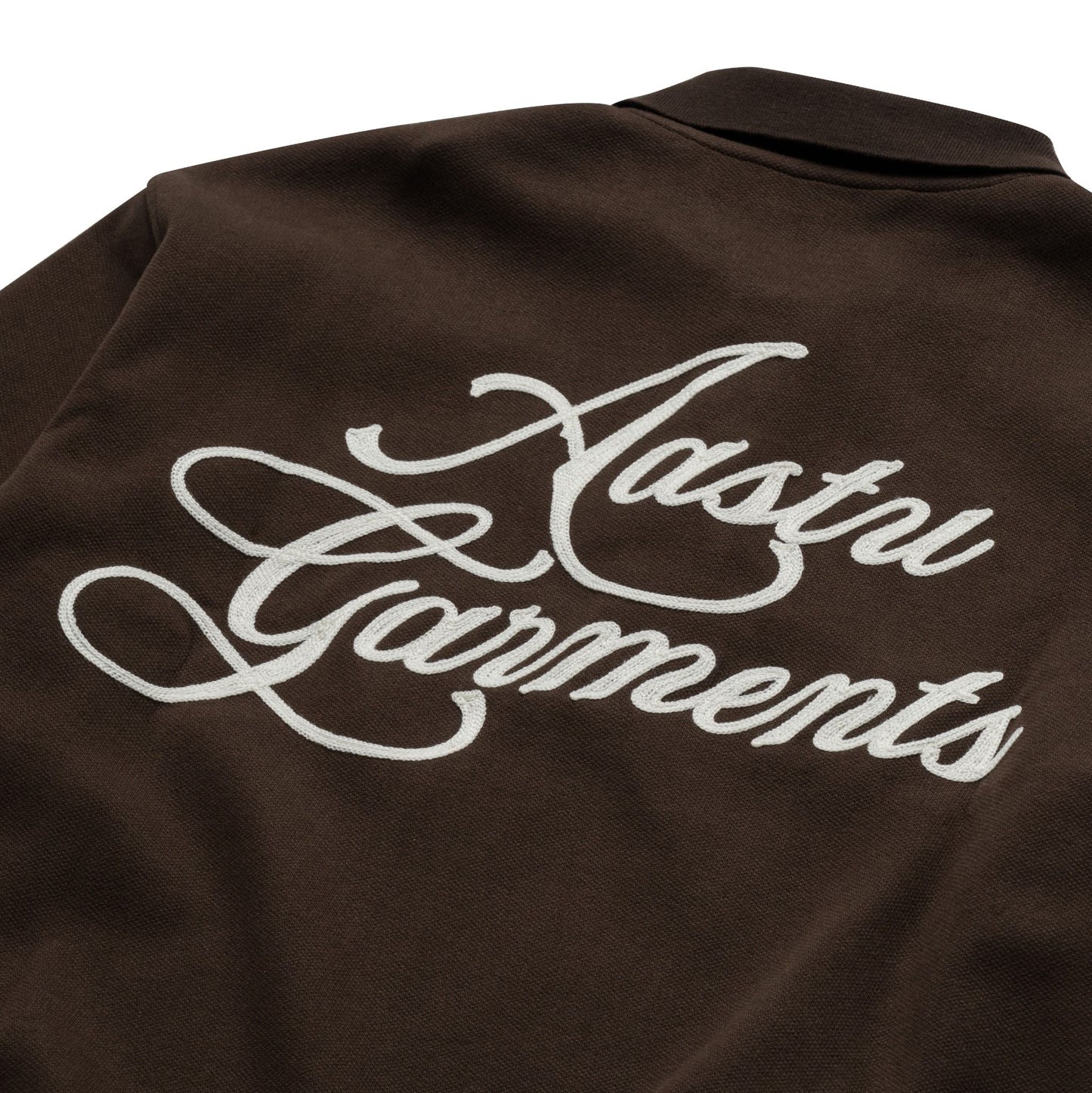 AASTU GARMENT LONG SLEEVE POLO // BROWN