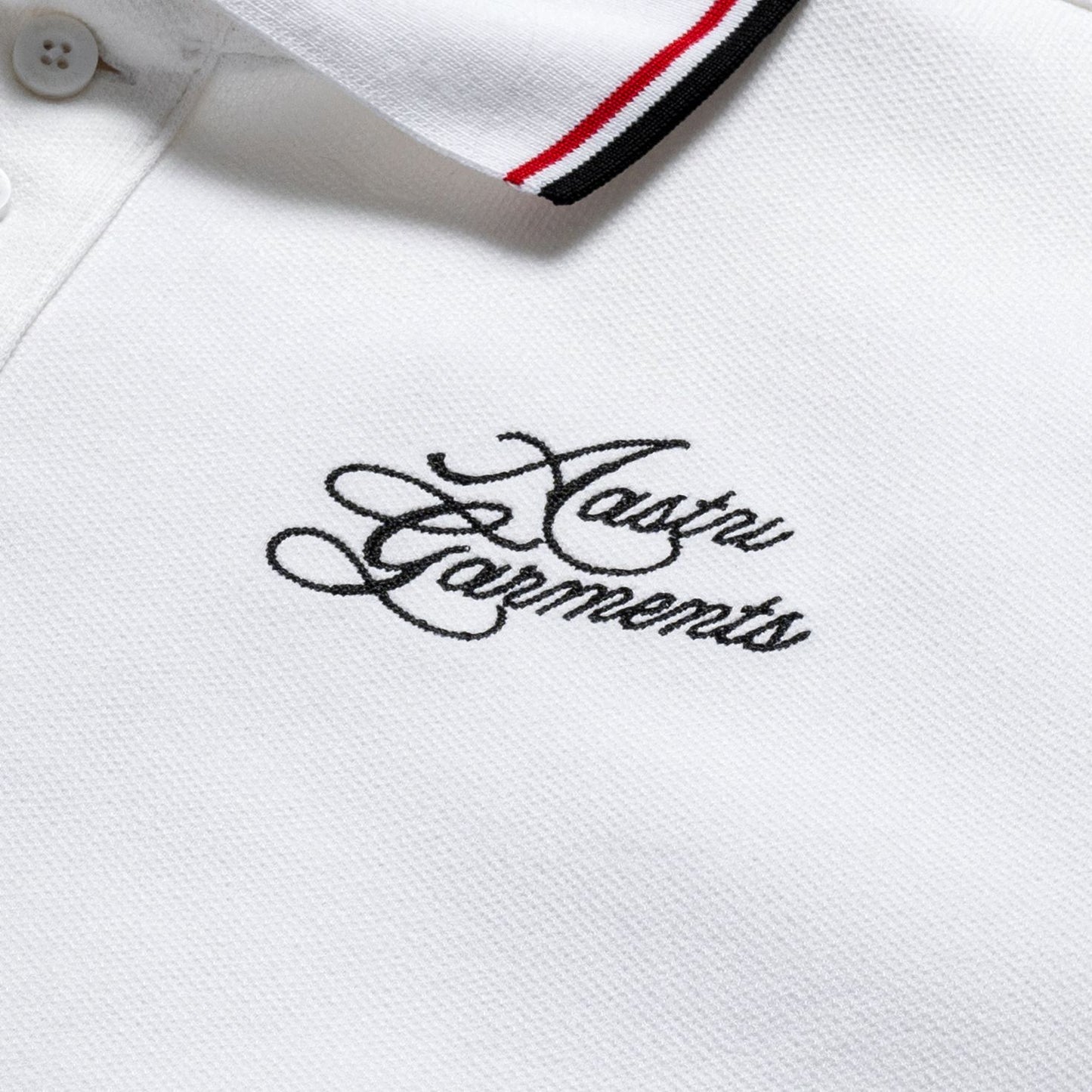 AASTU GARMENT LONG SLEEVE POLO // WHITE