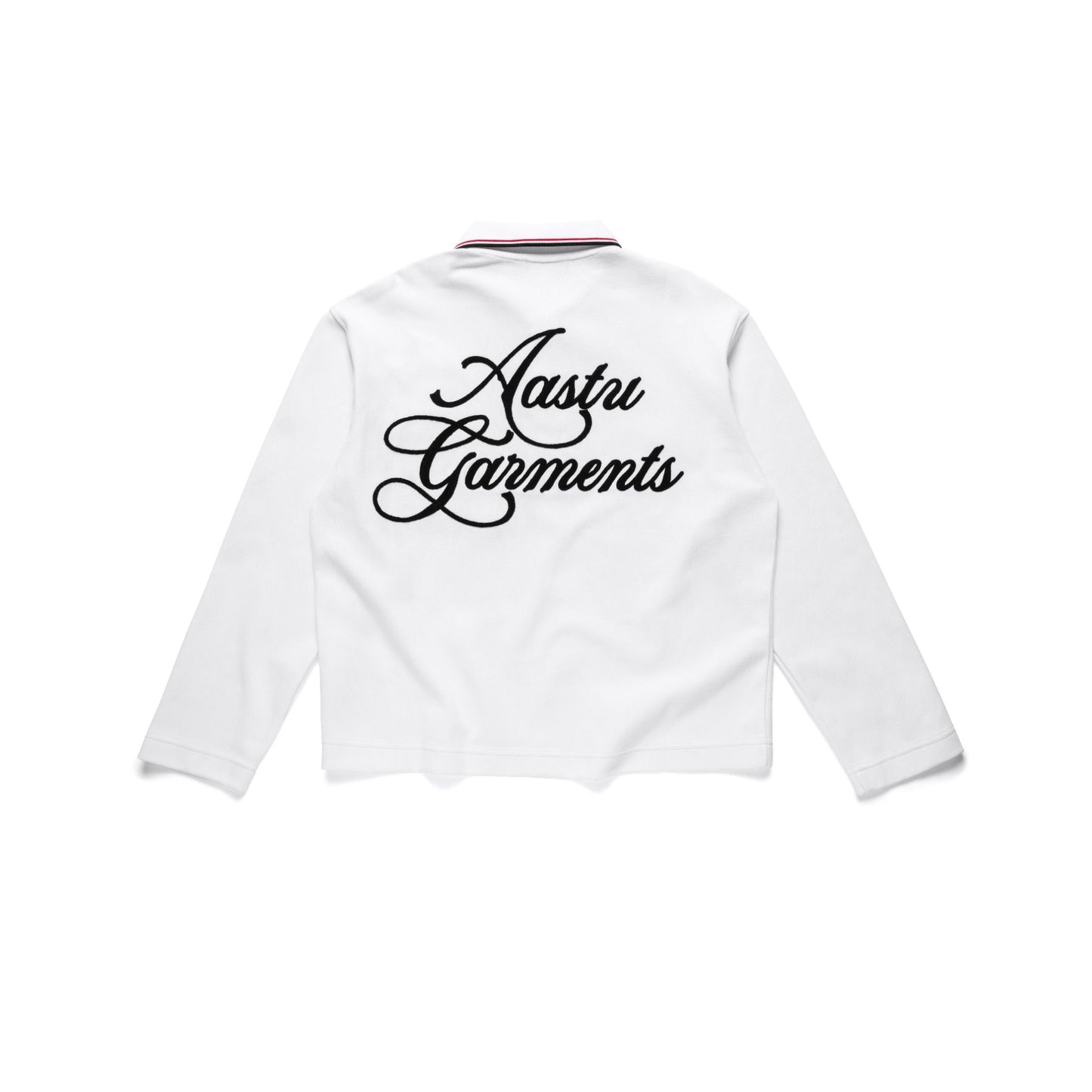 AASTU GARMENT LONG SLEEVE POLO // WHITE