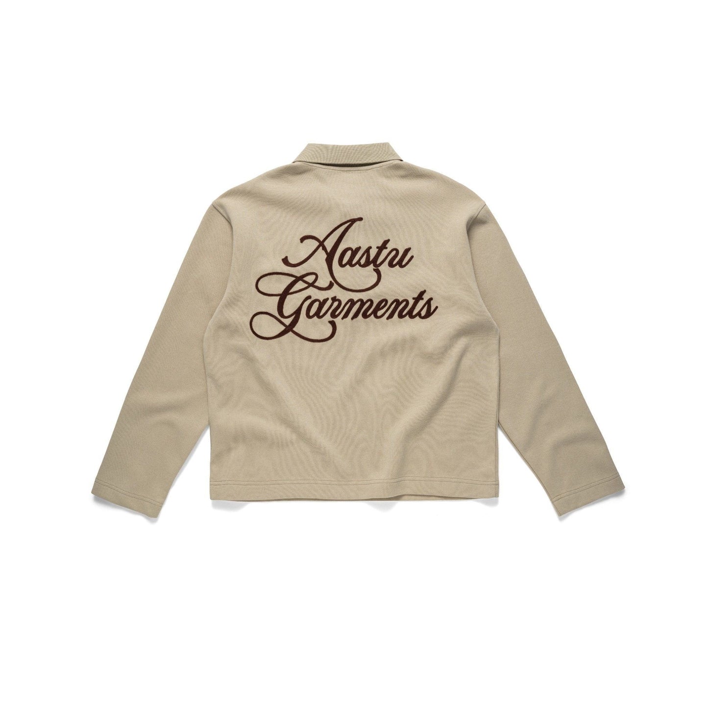 AASTU GARMENT LONG SLEEVE POLO // BEIGE