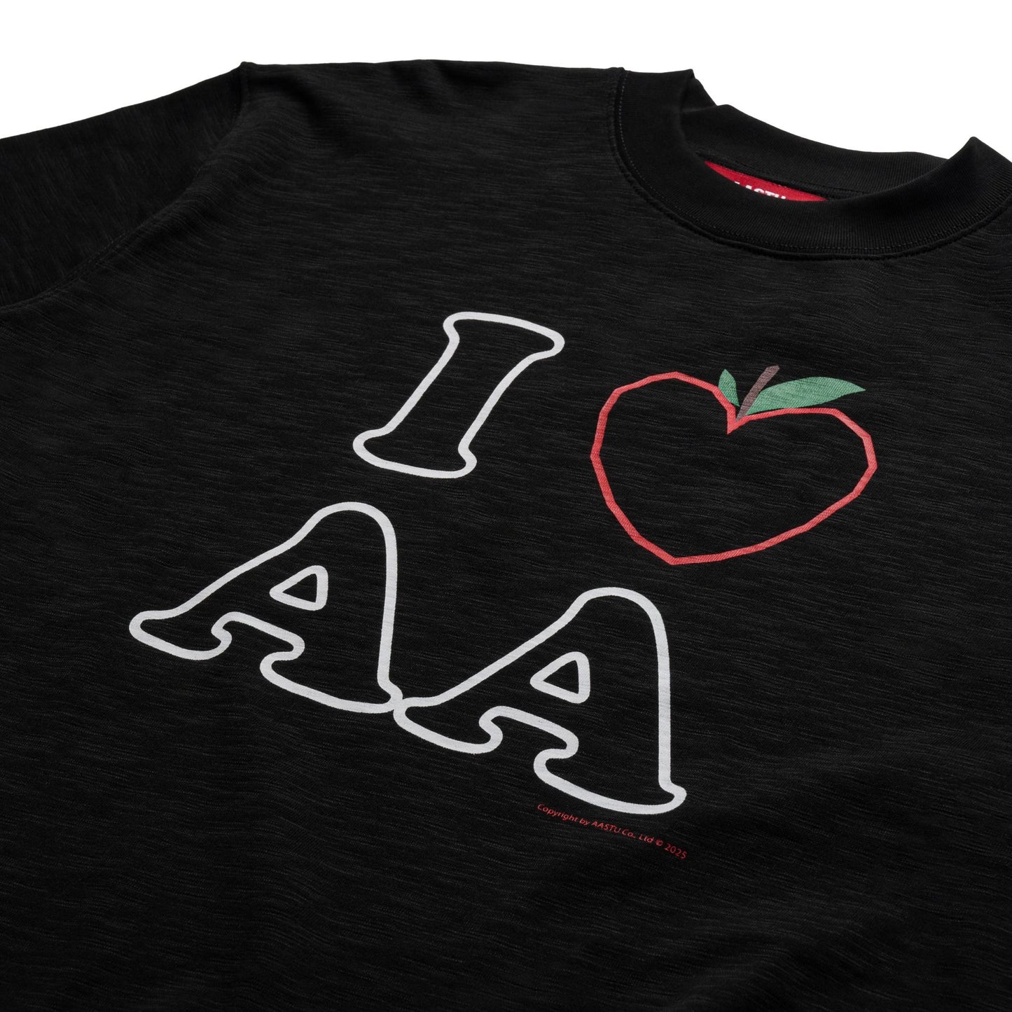 AA APPLE SLUB TEE // BLACK