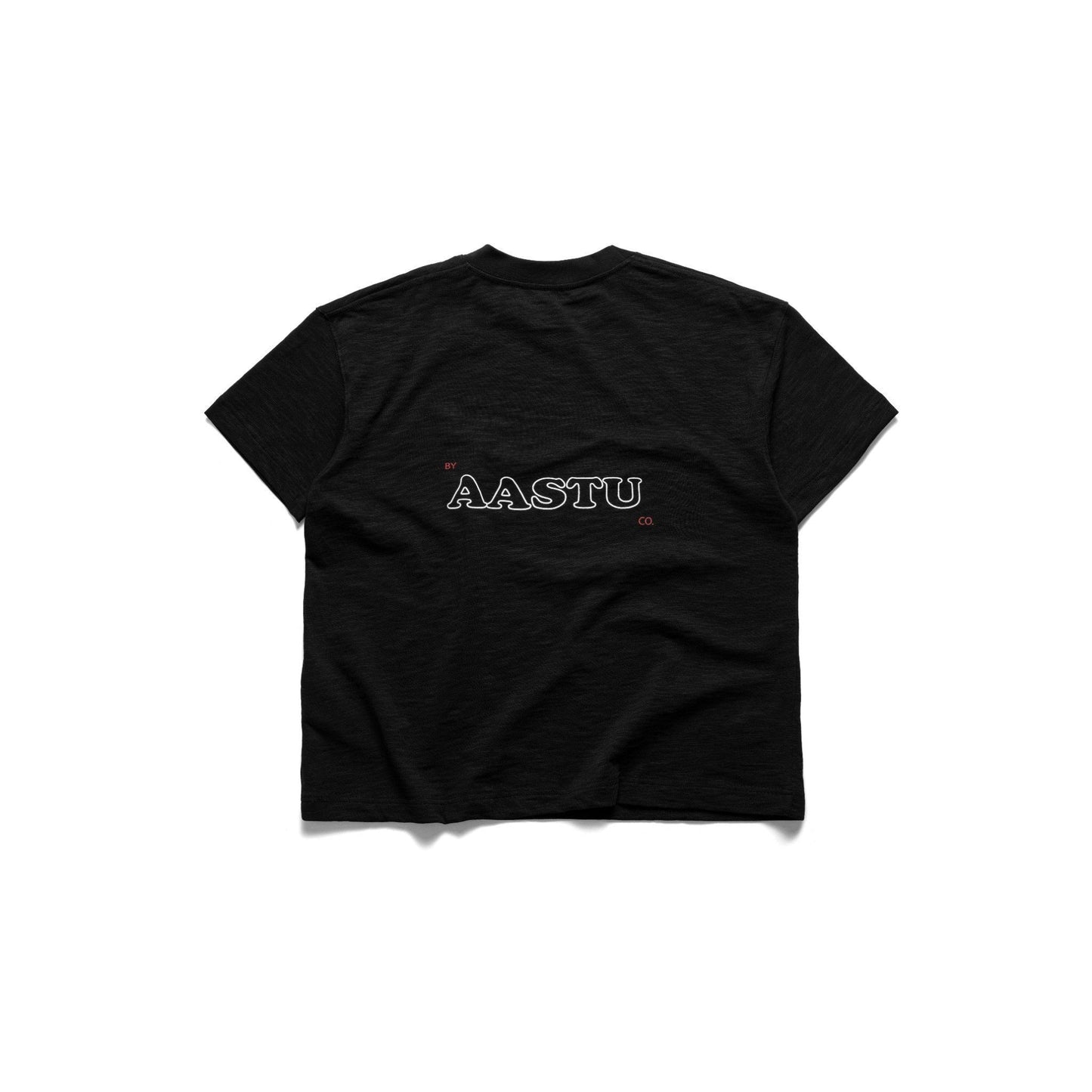 AA APPLE SLUB TEE // BLACK