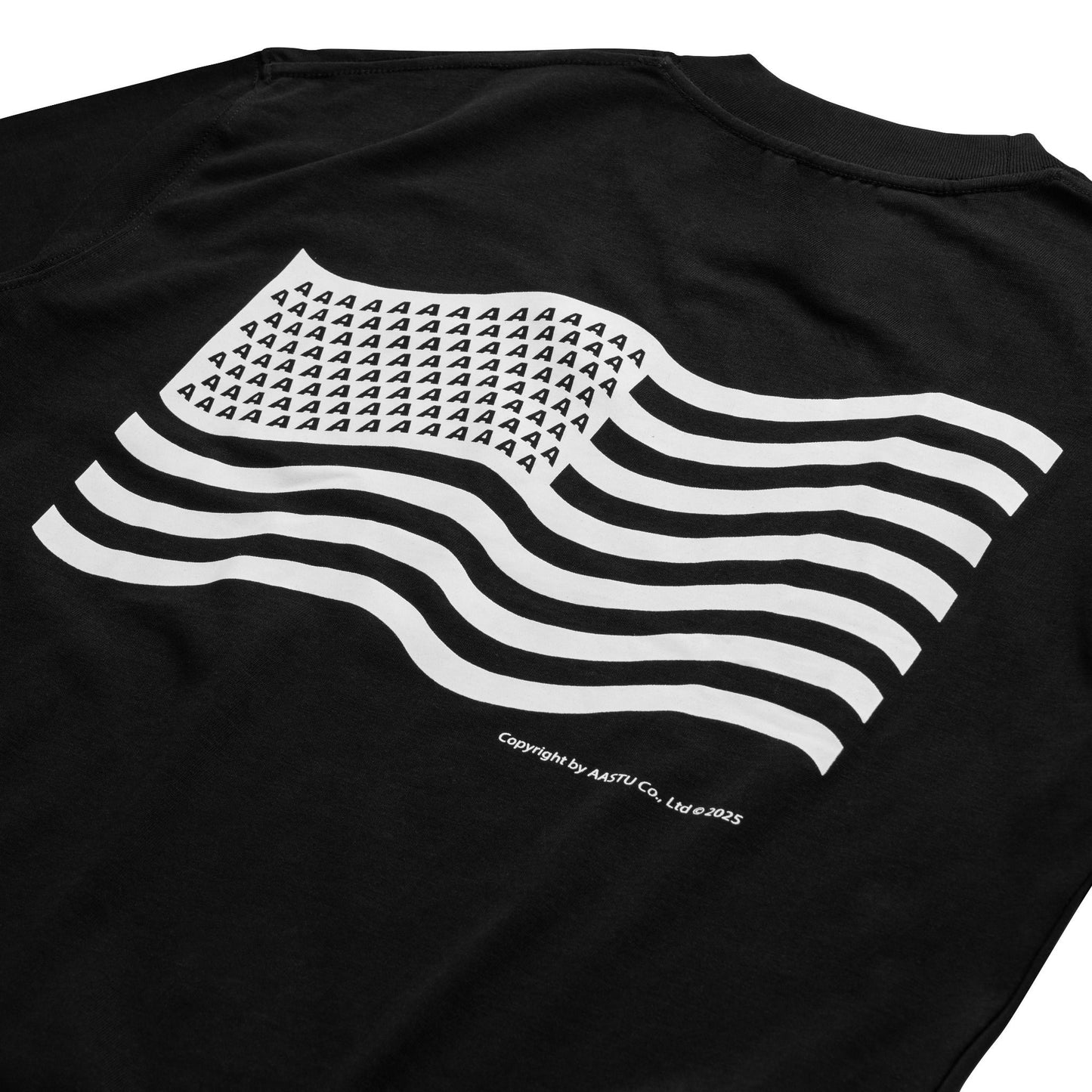 AASTU FLAG V2 TEE // BLACK