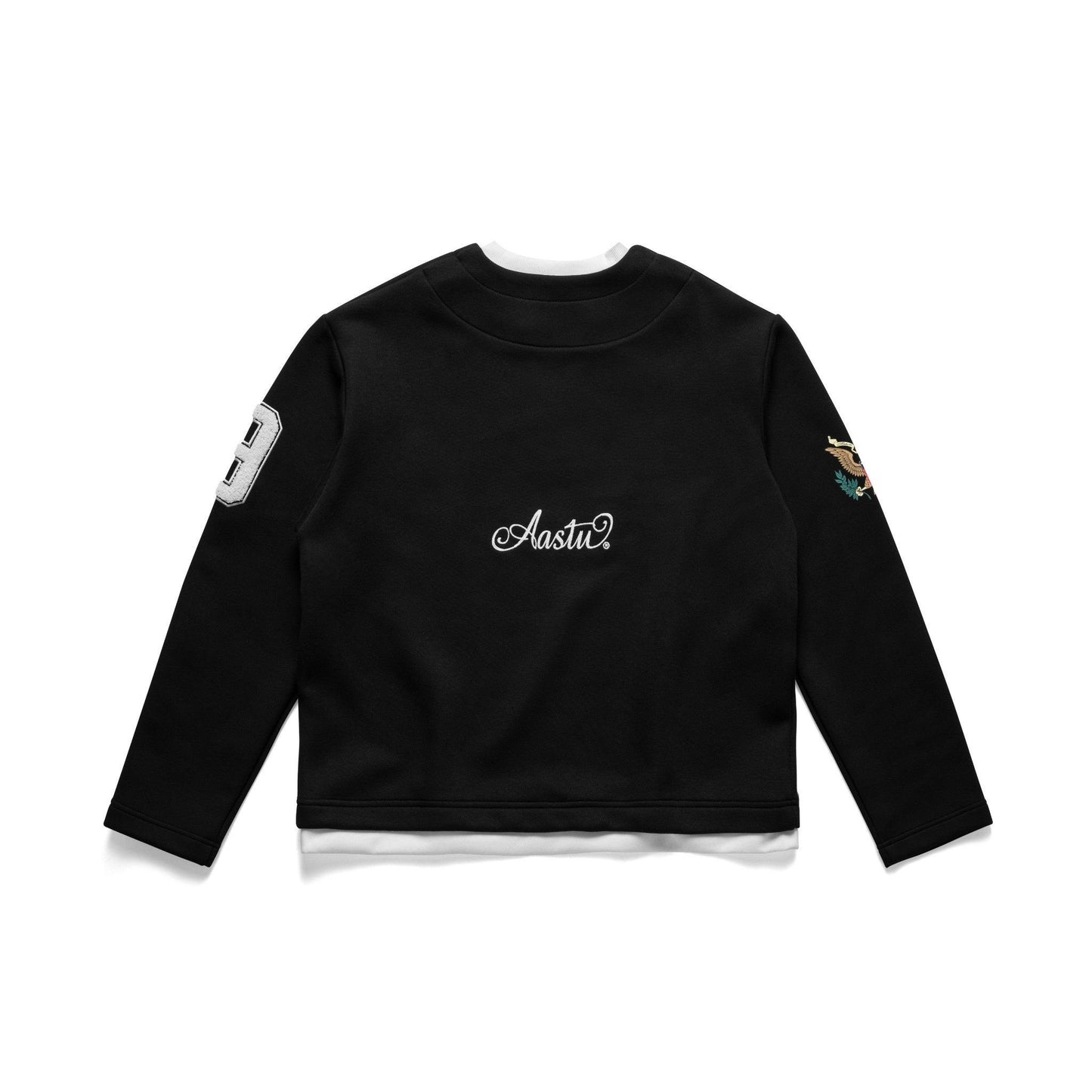 AA DOUBLE COLLAR PC // BLACK