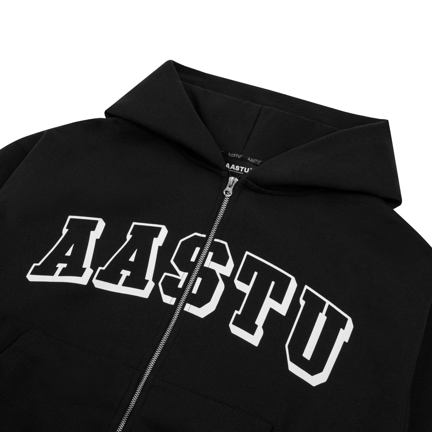 CLASSIC LOGO HOODIE ZIP VJPPRO // BLACK