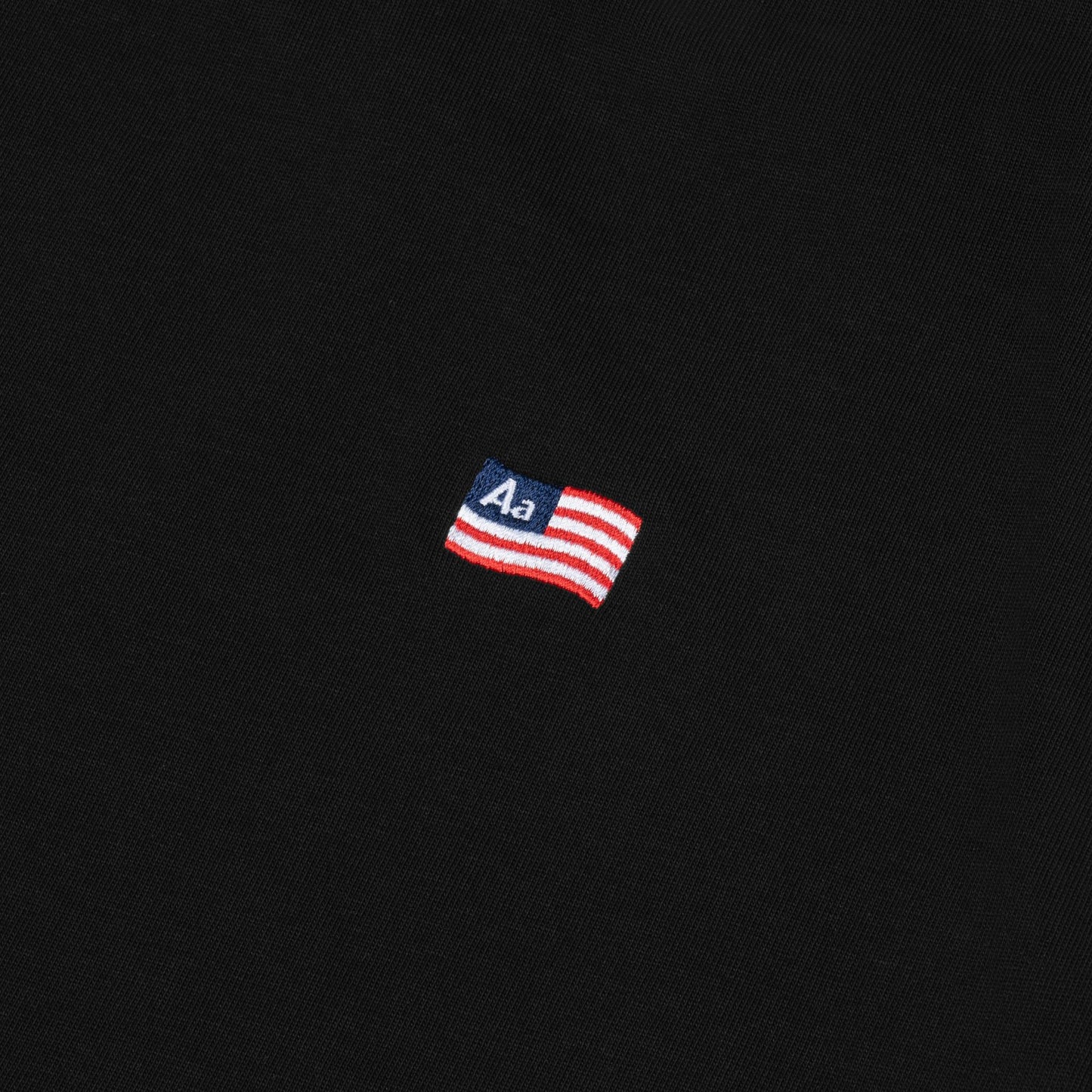 AA FLAG LOGO TEE // BLACK