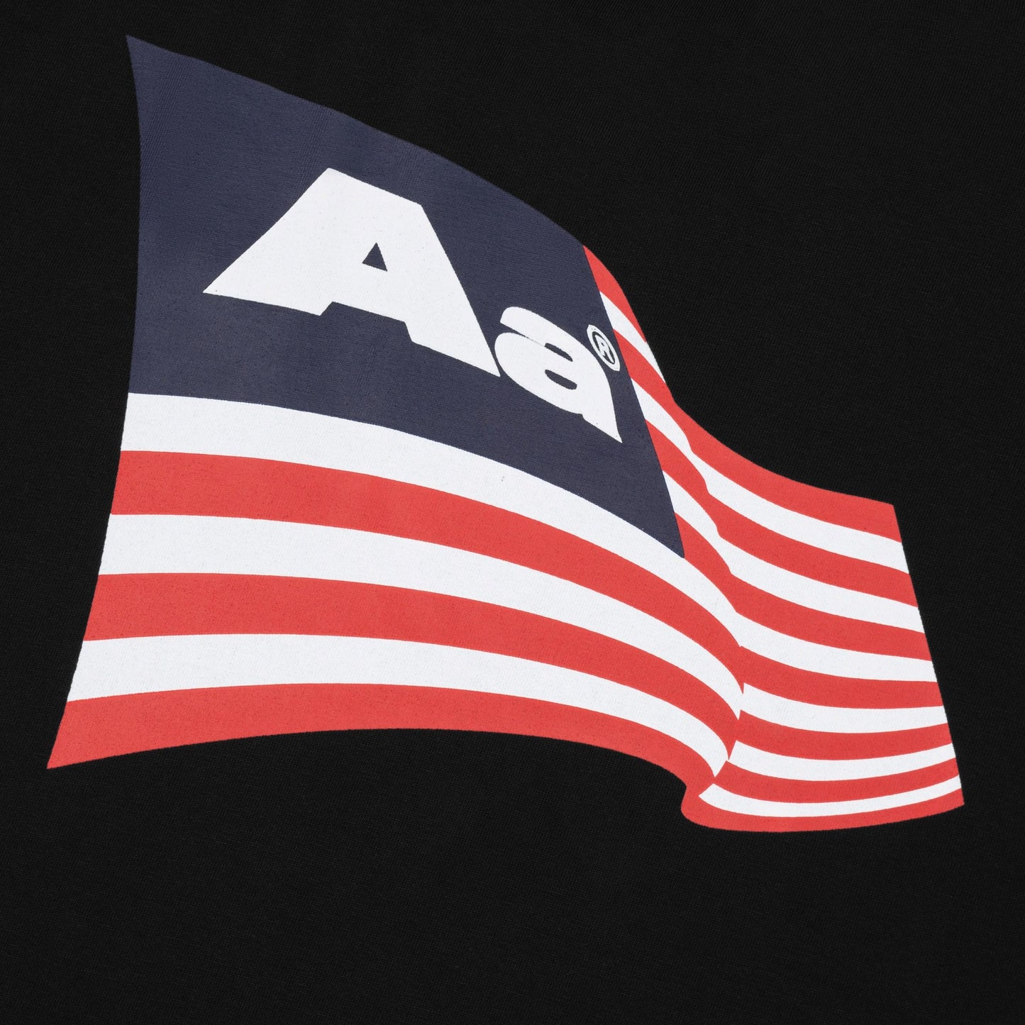 AA FLAG LOGO TEE // BLACK