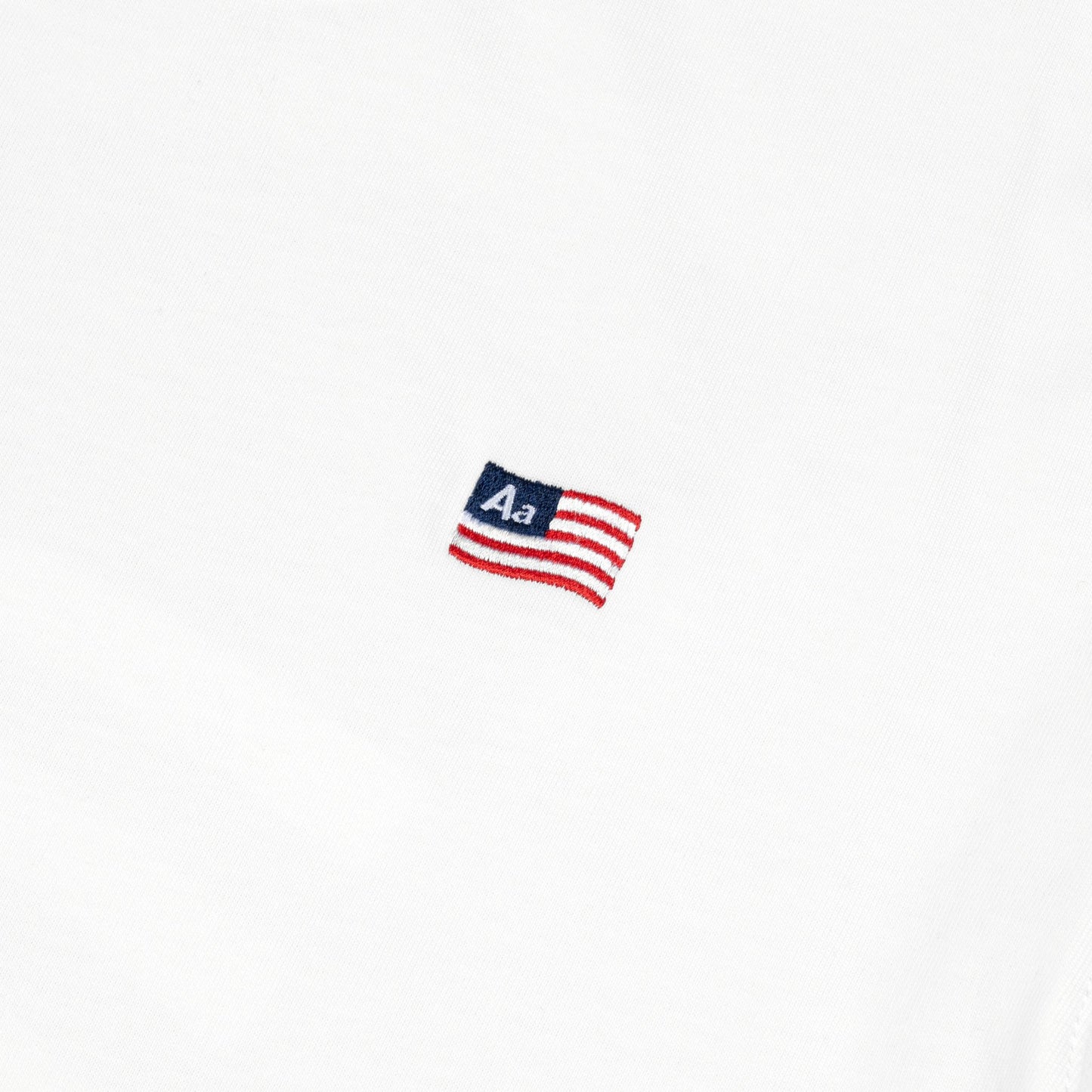 AA FLAG LOGO TEE // WHITE