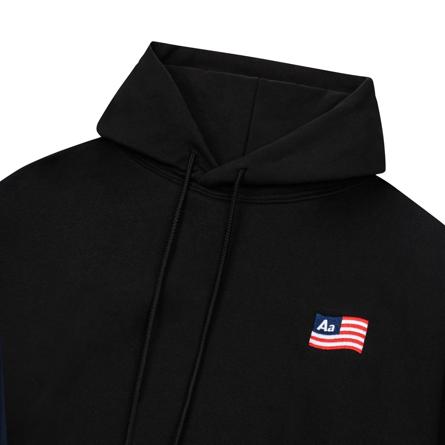 AA FLAG LOGO HOODIE // BLACK