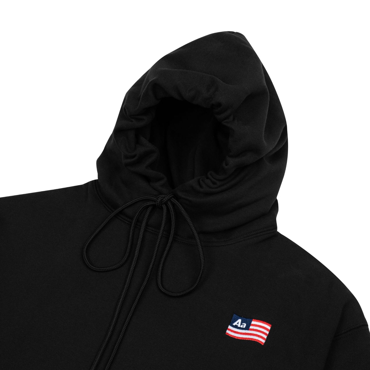 AA FLAG LOGO HOODIE // BLACK