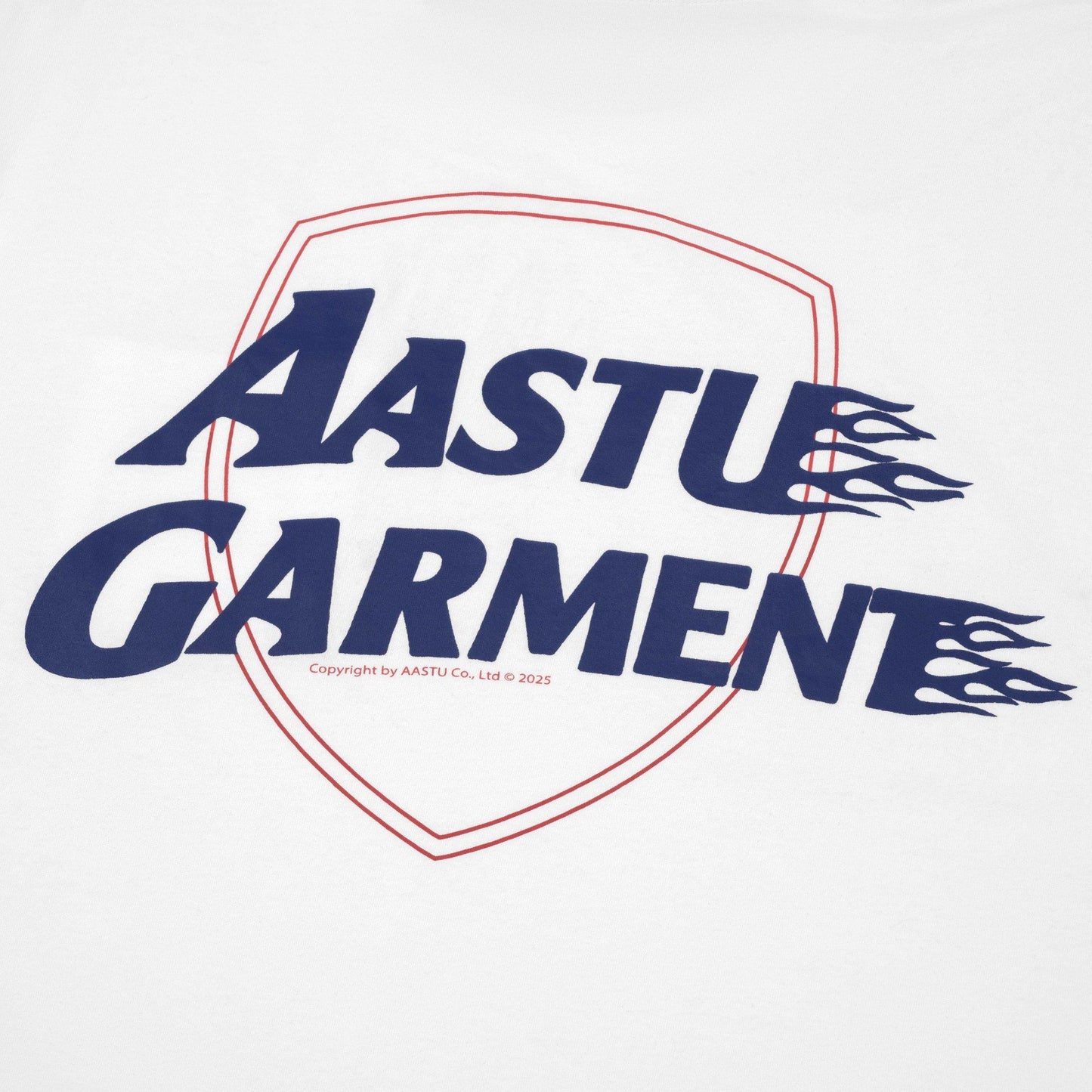 AA FIRE GARMENT LOGO TEE // WHITE