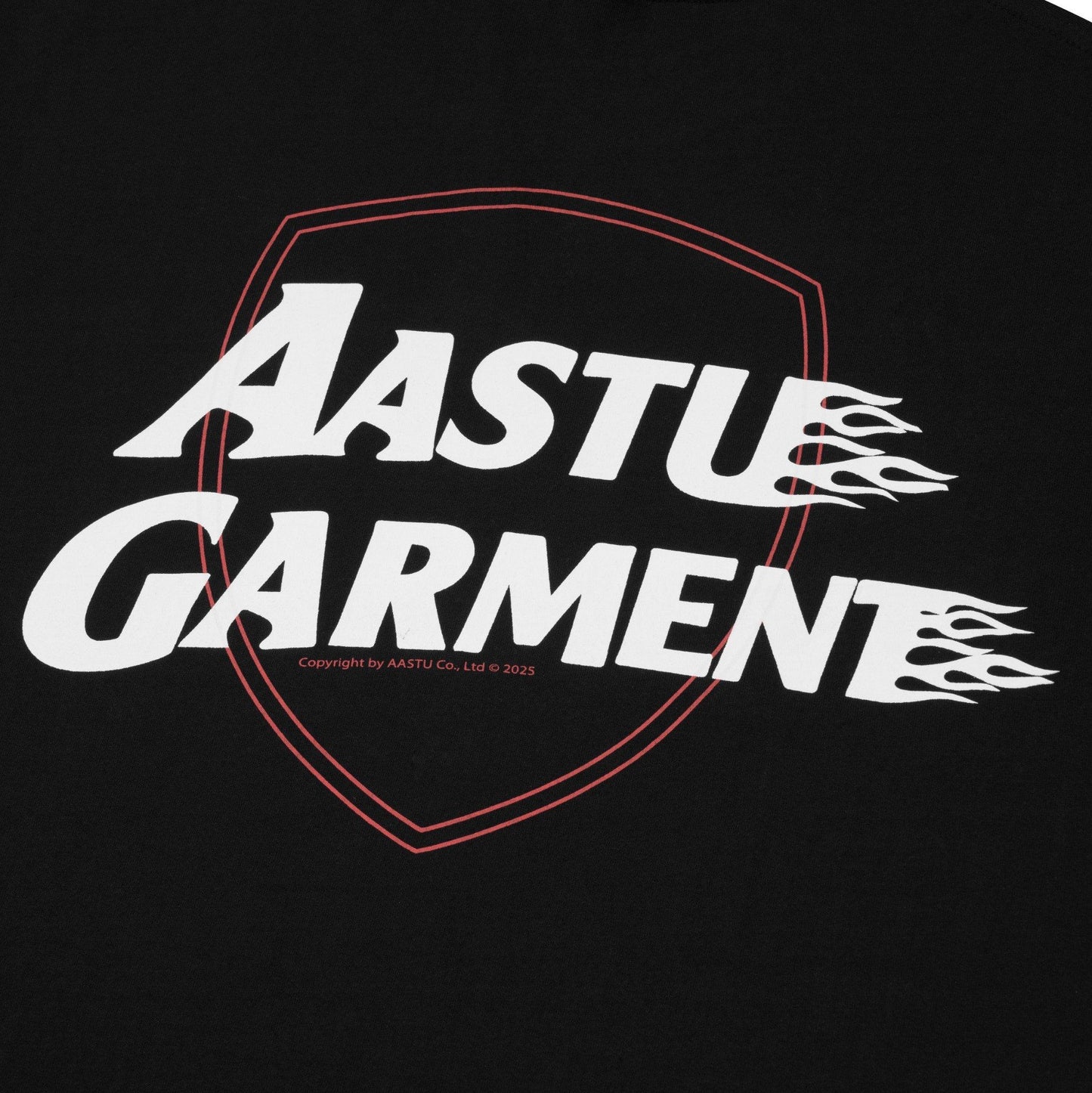 AA FIRE GARMENT LOGO TEE // BLACK