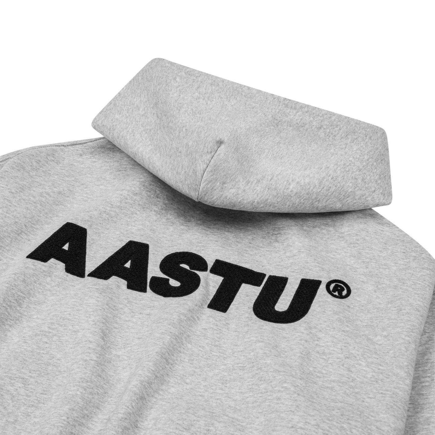 AASTU LOGO HOODIE ZIP // GREY