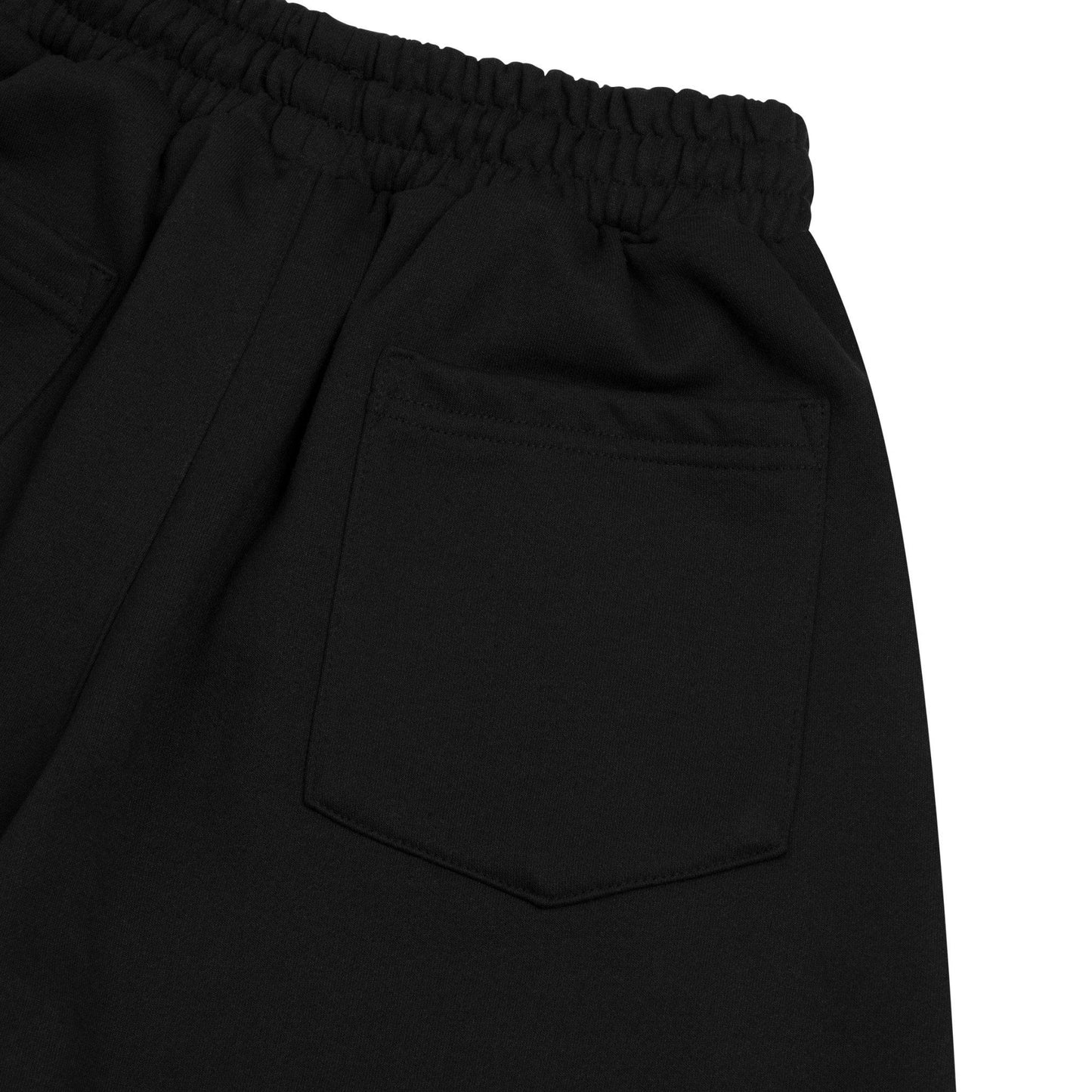 AA FLAG LOGO SWEAT SHORTS // BLACK