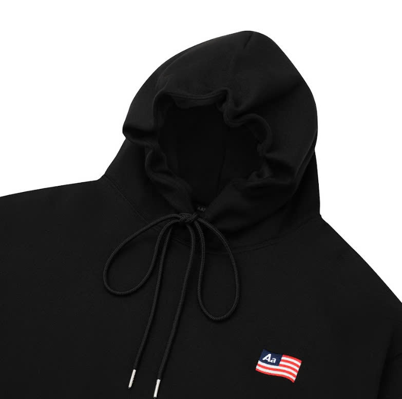 AA CLASSIC LOGO HOODIE // BLACK