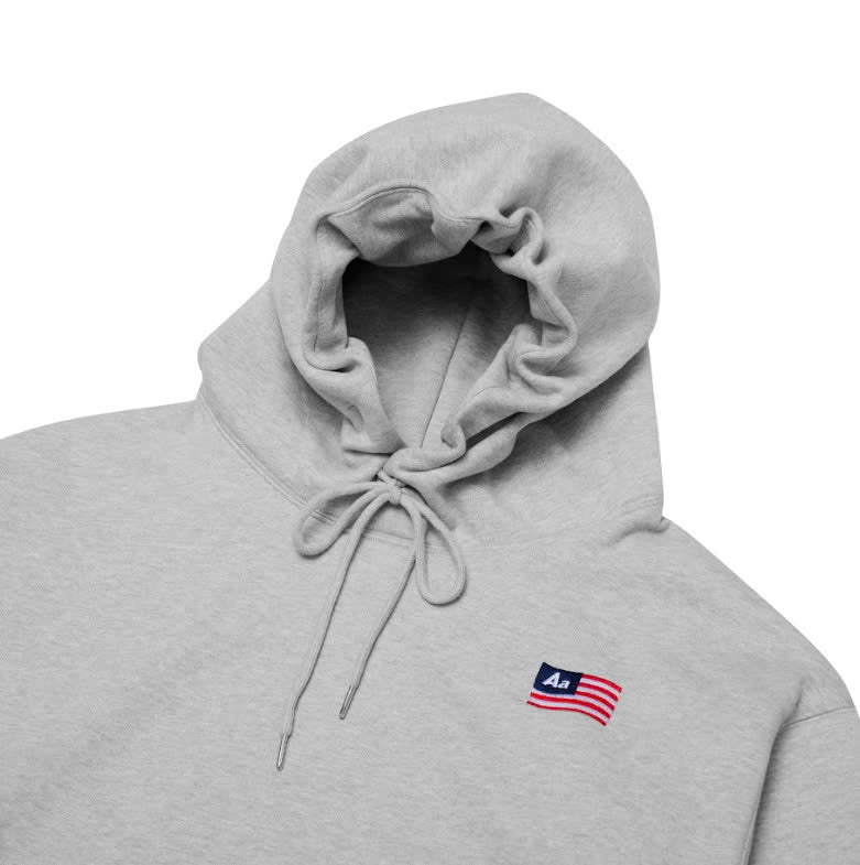 AA CLASSIC LOGO HOODIE // GREY