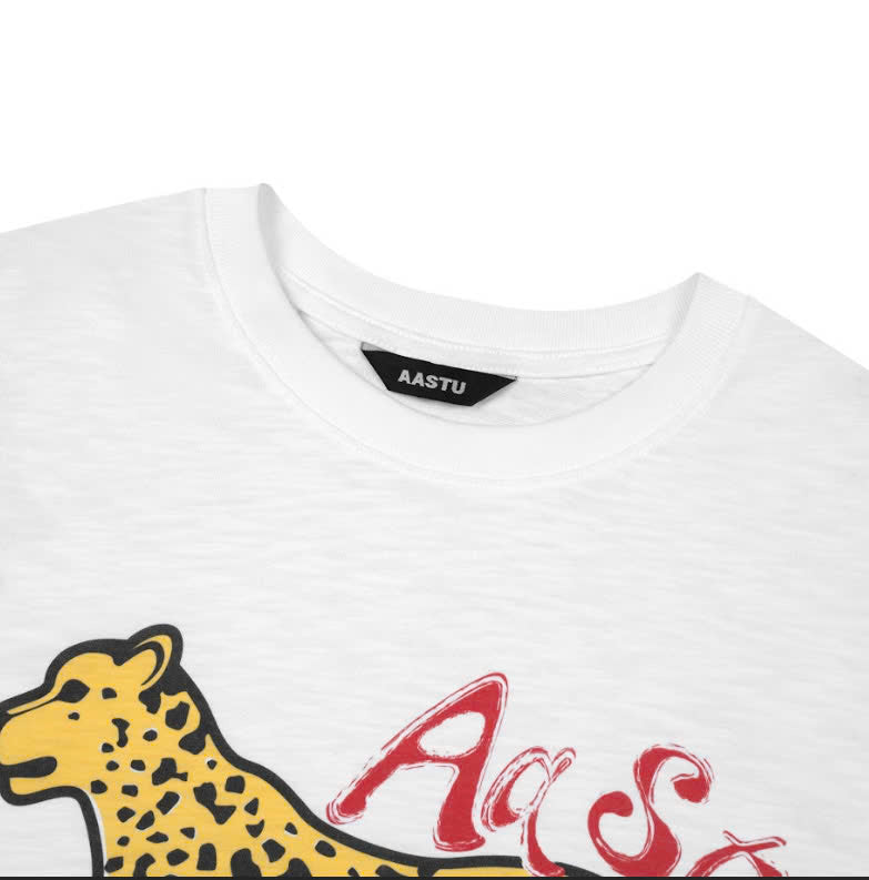 AA PANTHER SLUB TEE // WHITE