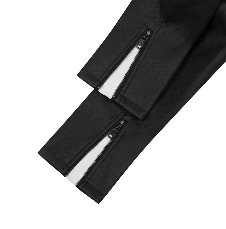 AA STU RACING LEATHER JACKET V3 // BLACK