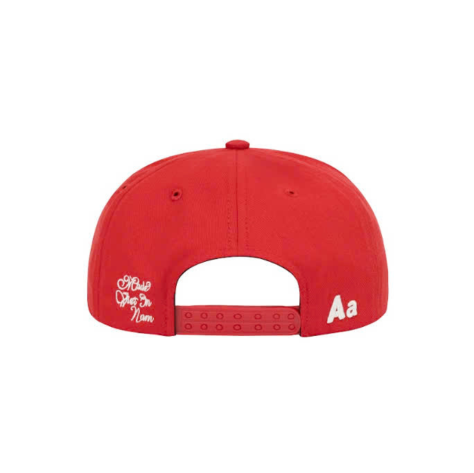 AA CLASSIC GOLFER CAP // RED - PEARL CHAIN