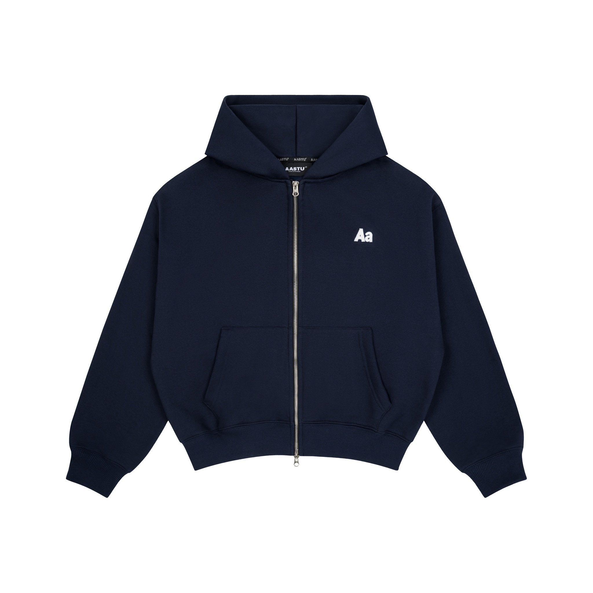 AASTU LOGO HOODIE ZIP // NAVY – AA STU.