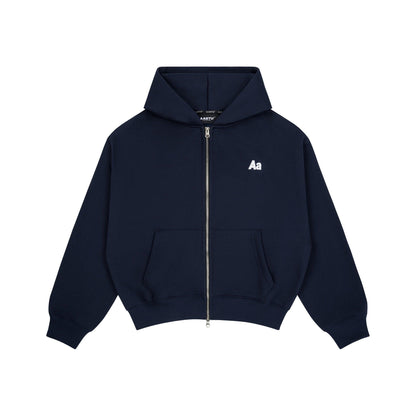 AASTU LOGO HOODIE ZIP // NAVY