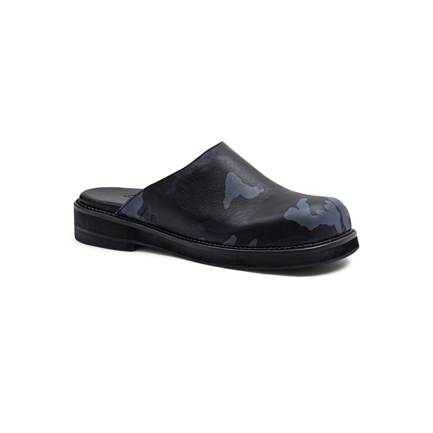 AA CLOG COW LEATHER // BLUE CAMO