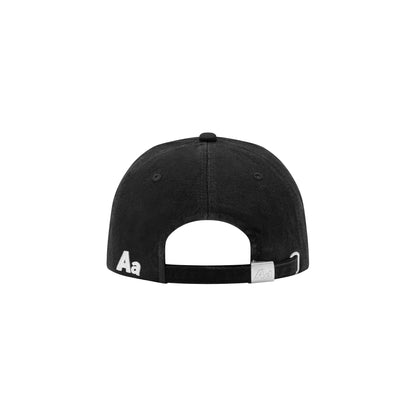 SIGNATURE LOGO WASHED CAP V2 // BLACK