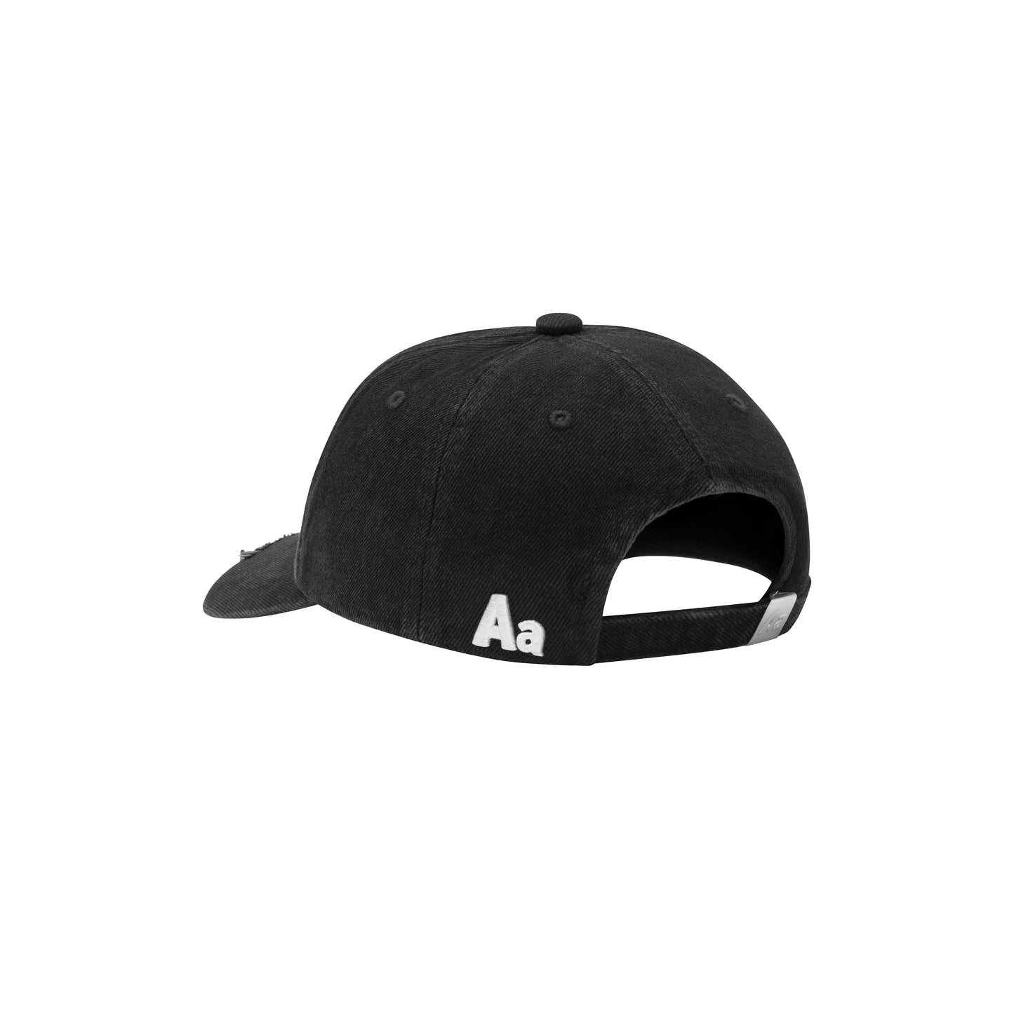 SIGNATURE LOGO WASHED CAP V2 // BLACK