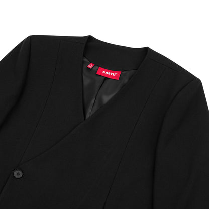 AA COLLARLESS BLAZER