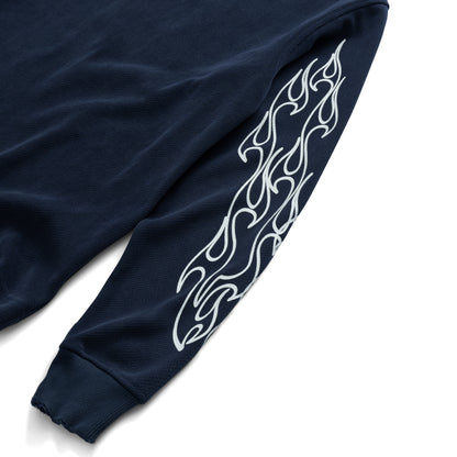AA FIRE GARMENT WASHED LONG SLEEVE // NAVY