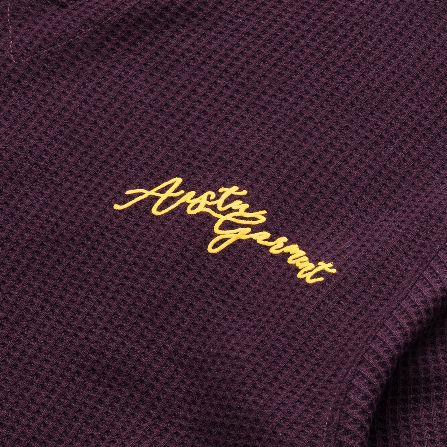 GARMENT WAFFLE LONG SLEEVE // RED RUM
