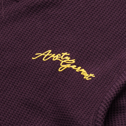 GARMENT WAFFLE LONG SLEEVE // RED RUM