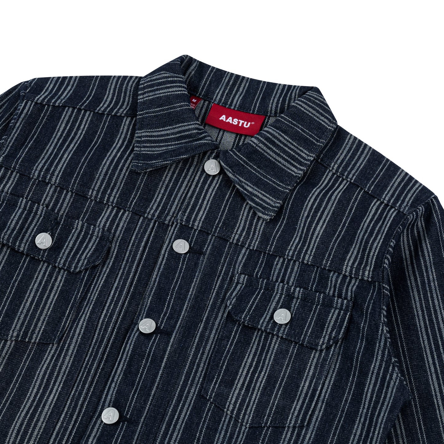 AA DENIM JACKET // BLUE STRIPED